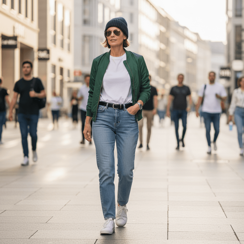 Klassischer Streetstyle für jeden Tag – Tragebild
